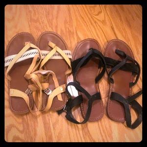 TOMS Flat Sandals - Set of Two Pairs